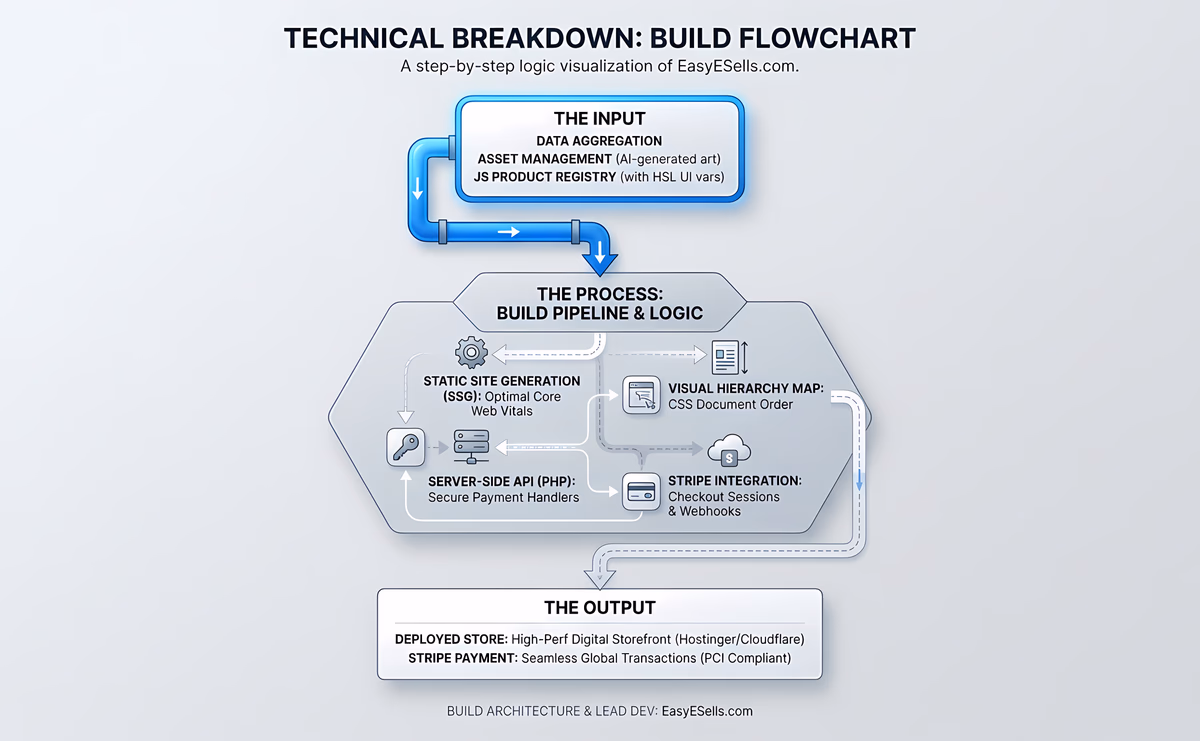 EasyESells Technical Architecture Flowchart